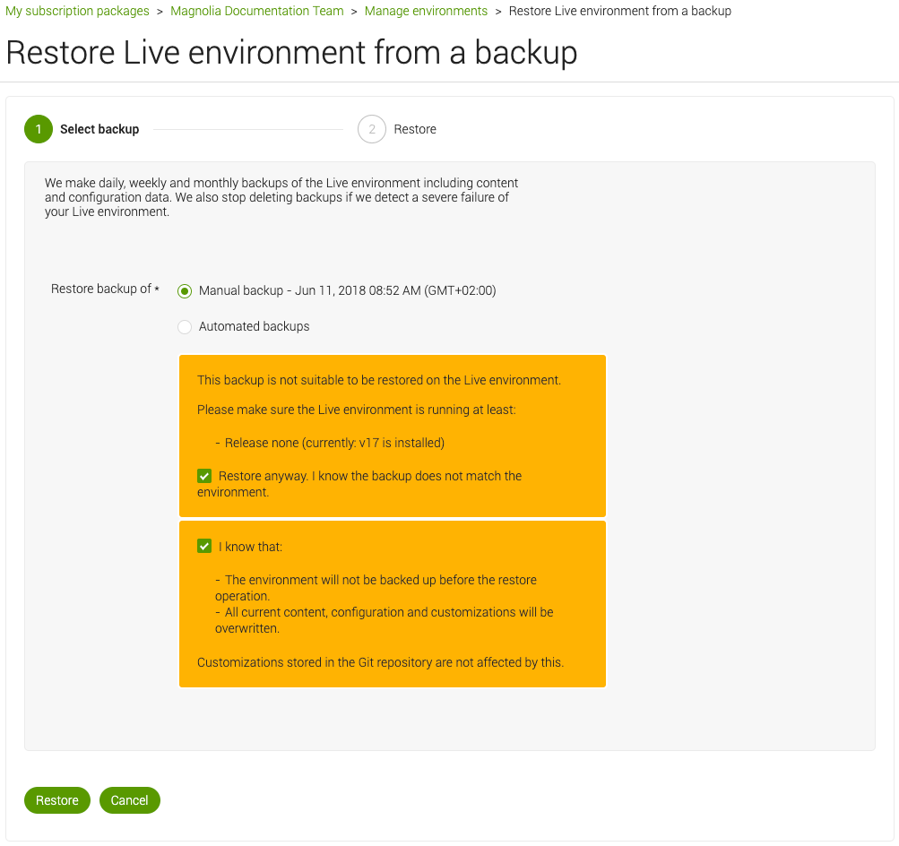 user interface action confirmation