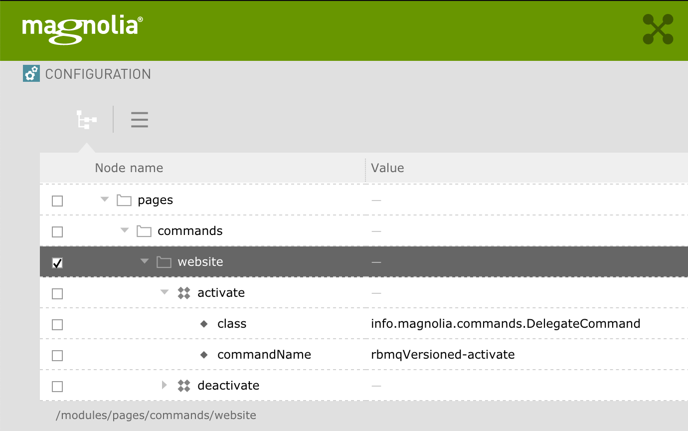 rabbitMQ pages commands